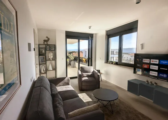 Seaview Krk 2 Bedrooms 2 Bathrooms Free Parking *